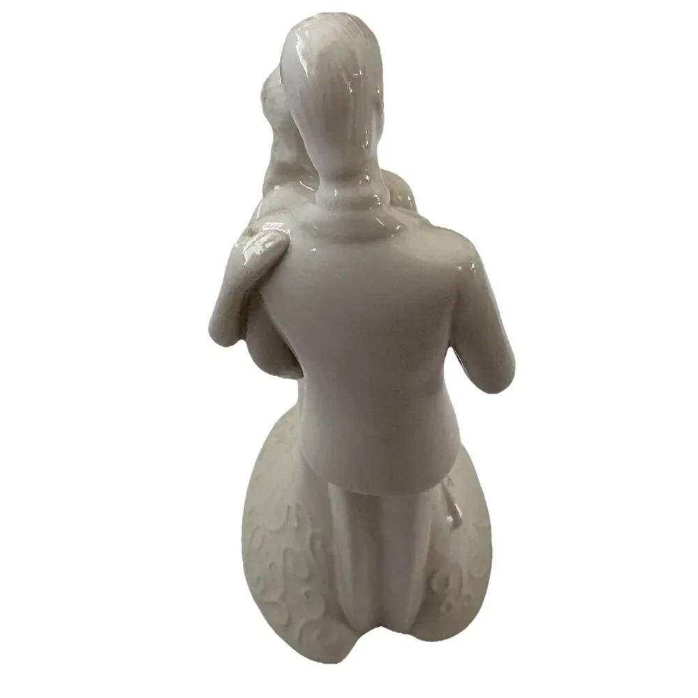 Wedding Cake Topper Bride & Groom Roman “Love is Patient…” 8.75” Tall Porcelain